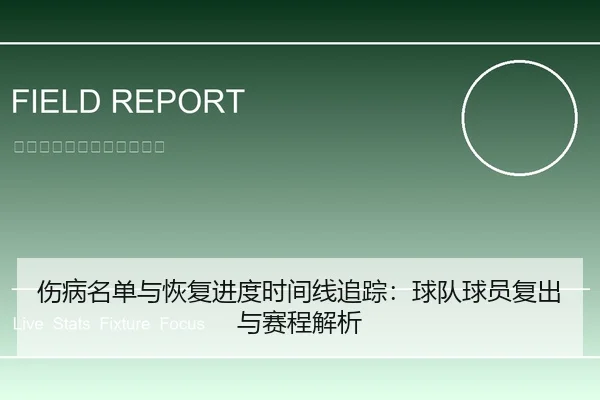 伤病名单与恢复进度时间线追踪：球队球员复出与赛程解析